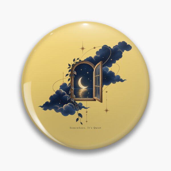 Item preview, Somewhere It's Quiet - Celestial Open Window & Moonlit Sea Graphic designed and sold by Ozyven-Creation.