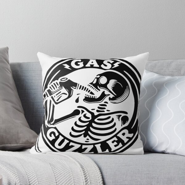 Item preview, Gas Guzzler – Skeleton Drinking Gasoline designed and sold by PIXEL POP DESIGNS - Beyond the Norm!.