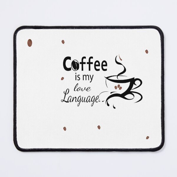 Item preview, Coffee Is My Love Language – Typography & Line Art Coffee Design designed and sold by Carftora786.