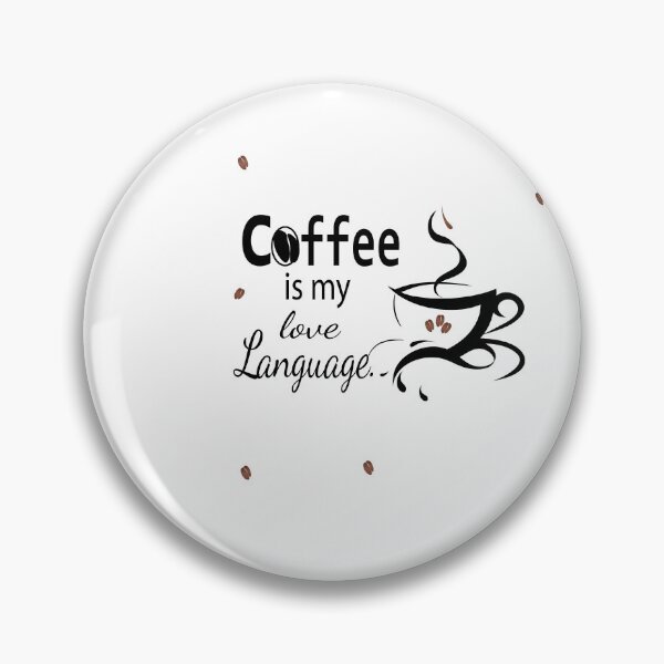 Item preview, Coffee Is My Love Language – Typography & Line Art Coffee Design designed and sold by Carftora786.