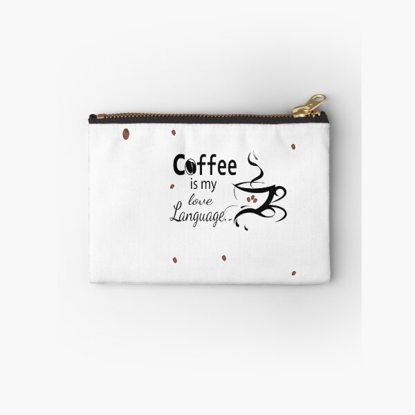 Item preview, Coffee Is My Love Language – Typography & Line Art Coffee Design designed and sold by Carftora786.