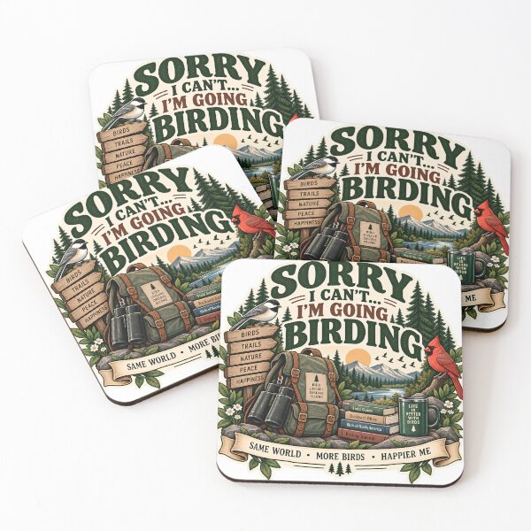 Item preview, Sorry I Can't I'm Going Birding designed and sold by MysticCanvasAi.
