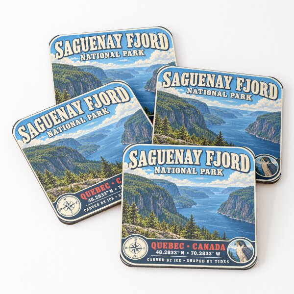 Item preview, Saguenay Fjord National Park Vintage Travel – Quebec Canada designed and sold by naturalsurvival.