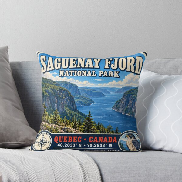 Item preview, Saguenay Fjord National Park Vintage Travel – Quebec Canada designed and sold by naturalsurvival.