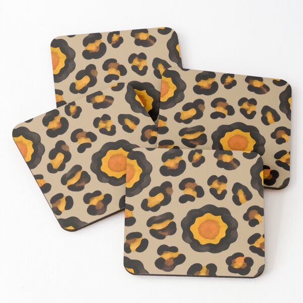 Item preview, Golden Amber Leopard Textile Design  designed and sold by annenambiro.