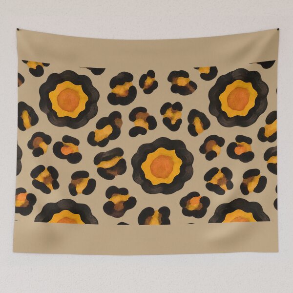 Item preview, Golden Amber Leopard Textile Design  designed and sold by annenambiro.