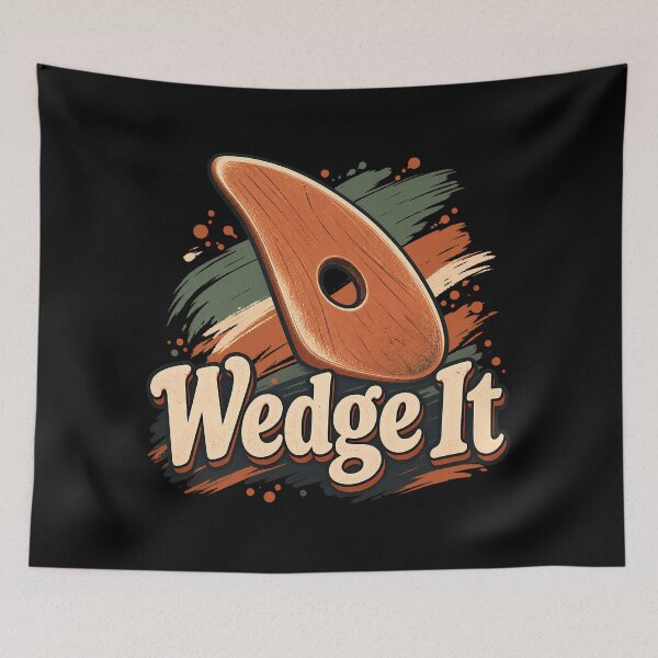 Item preview, Wedge It Funny Pottery Tool Ceramics Artist Retro  designed and sold by Photo-Sphere101.