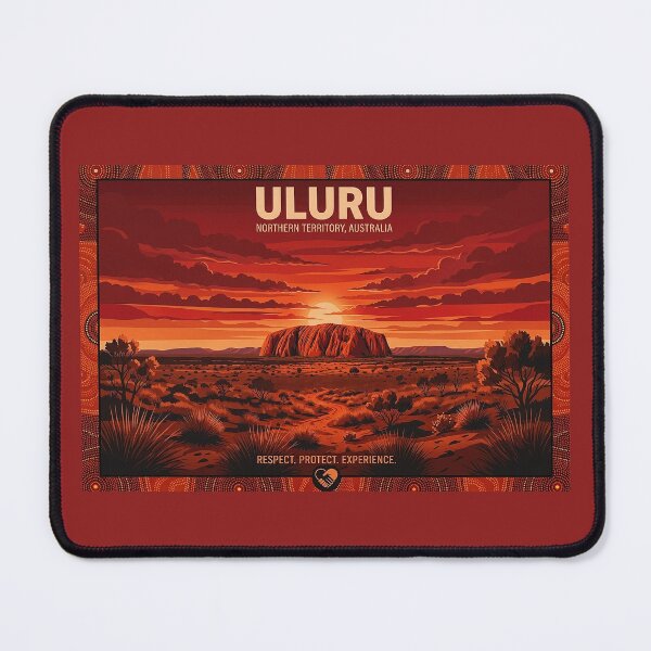 Item preview, Uluru Australia Travel Poster designed and sold by ArtworkNorth.
