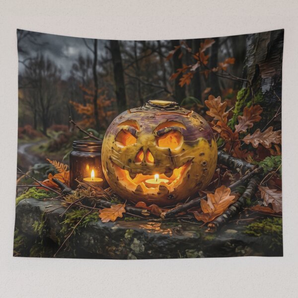 Item preview, Traditional Samhain Tumshie Neep Lantern Scottish Folklore Halloween Art designed and sold by Englandbear.