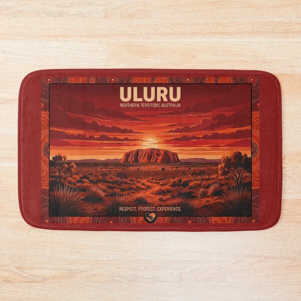Item preview, Uluru Australia Travel Poster designed and sold by ArtworkNorth.