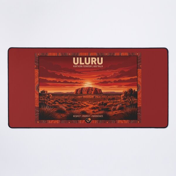 Item preview, Uluru Australia Travel Poster designed and sold by ArtworkNorth.