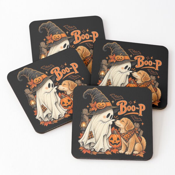 Item preview, Retro Boo Boo-p Dog Ghost Funny Halloween Dog Lovers Dog designed and sold by Nannythenimfa.
