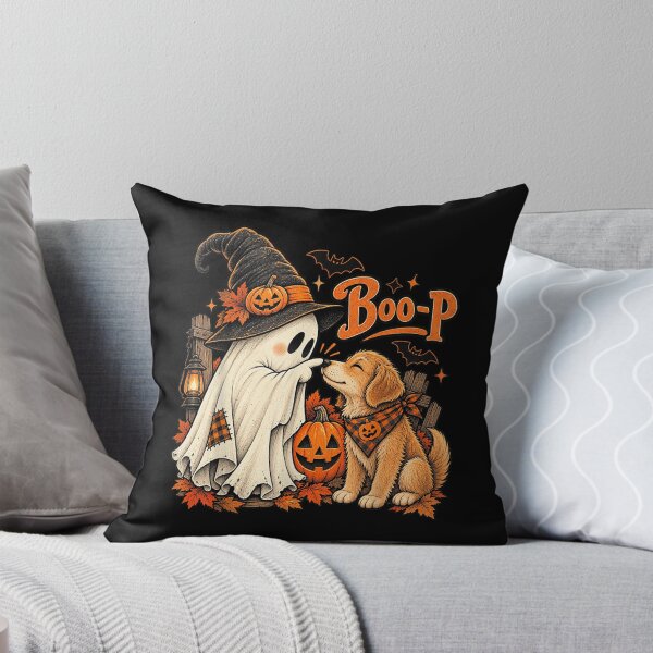 Item preview, Retro Boo Boo-p Dog Ghost Funny Halloween Dog Lovers Dog designed and sold by Nannythenimfa.