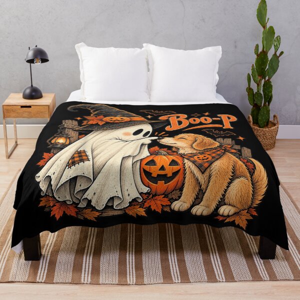 Item preview, Retro Boo Boo-p Dog Ghost Funny Halloween Dog Lovers Dog designed and sold by Nannythenimfa.