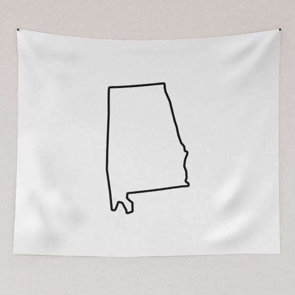 Item preview, Alabama Shape Outline AL designed and sold by shitpostee.