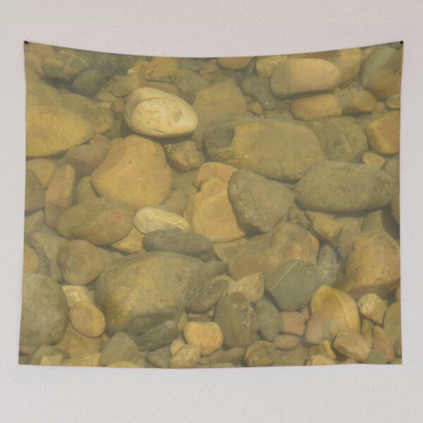 Item preview, Natural River Stones and Pebbles – Earthy River Rock Texture designed and sold by artofuniverse.