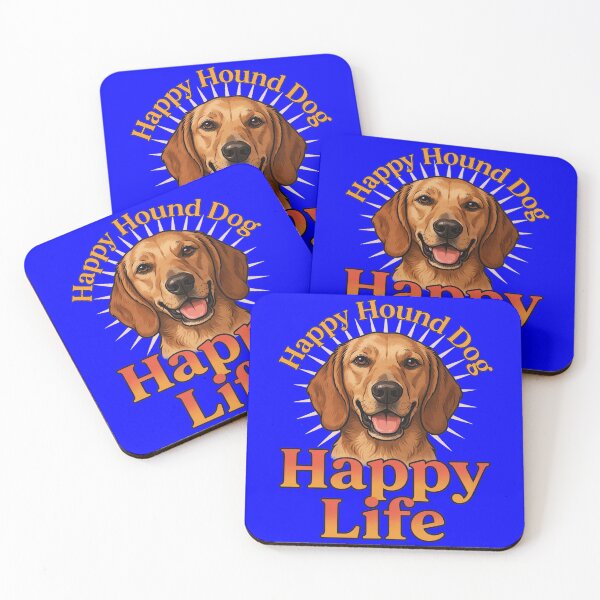 Item preview, Hound Dog Pet Owner Happy Hound Dog Happy Life designed and sold by fantasticdesign.
