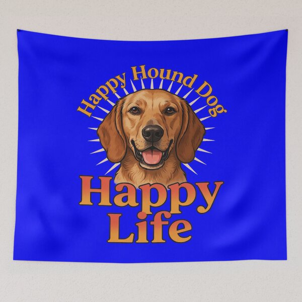 Item preview, Hound Dog Pet Owner Happy Hound Dog Happy Life designed and sold by fantasticdesign.