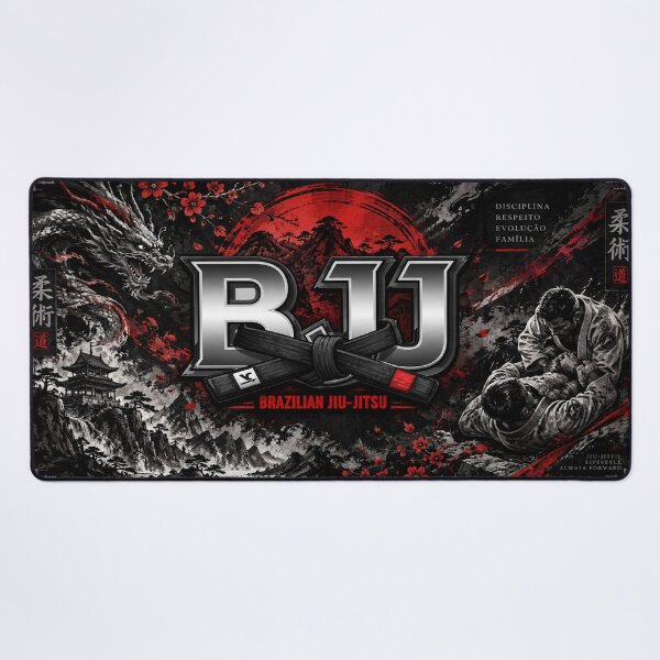 Item preview, Brazilian Jiu-Jitsu Black Belt Dragon Martial Arts designed and sold by Fei Long Design Hub.