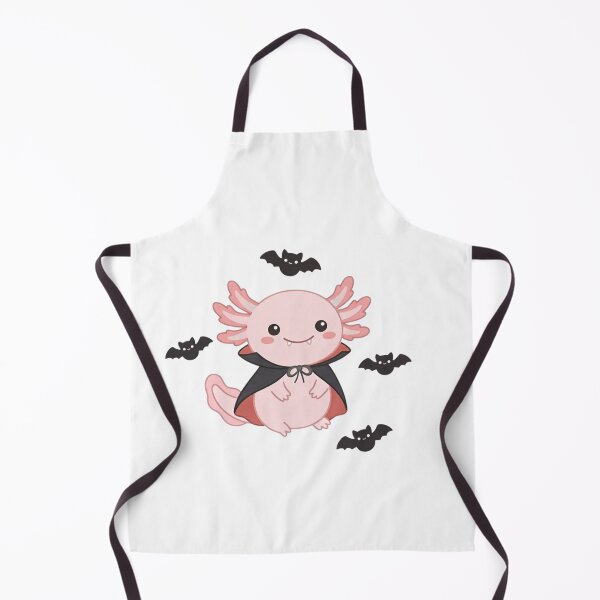 Item preview, Cute Vampire Axolotl with Bats — Kawaii Halloween Axolotl designed and sold by Designorado.