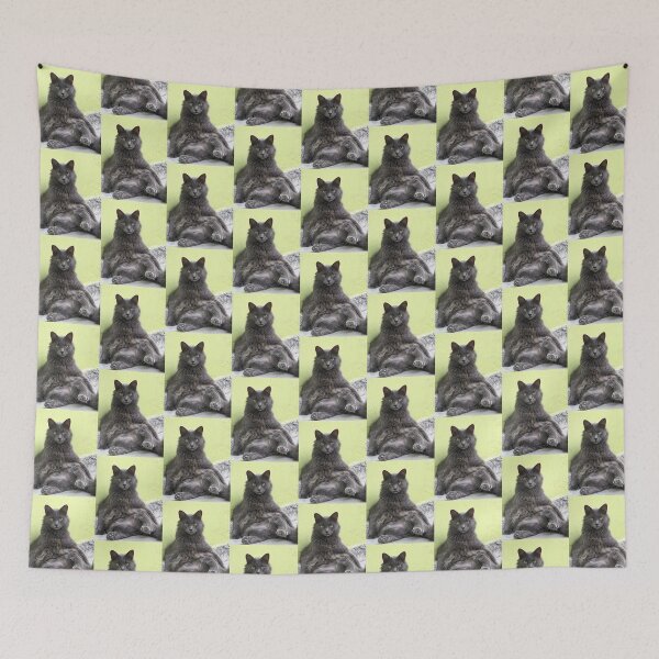 Item preview, Funny Grey Cat Sitting Like A Human designed and sold by AuraNatura.