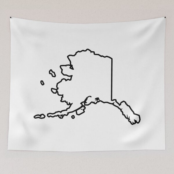 Item preview, Alaska Shape Outline AK designed and sold by shitpostee.
