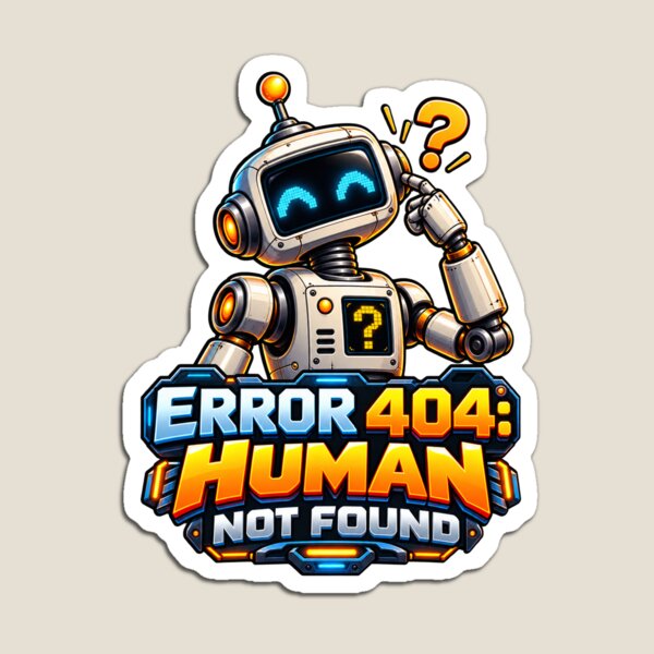 Item preview, Error 404 Human Not Found designed and sold by BlackELKS.