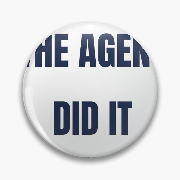 Item preview, The Agent Did It Funny AI Agent Joke T-Shirt designed and sold by BerkleyCo.