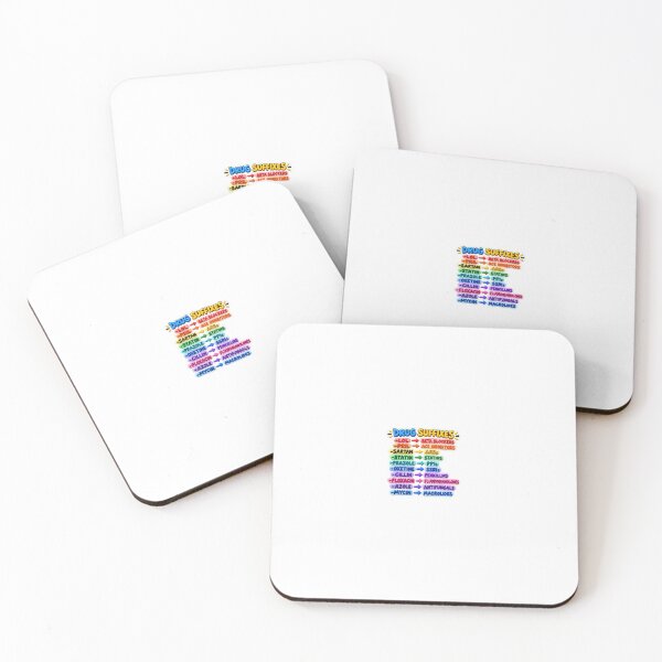 Item preview, Drug Suffixes 3D Pharmacology Nursing Student Sticker designed and sold by isokinetic.