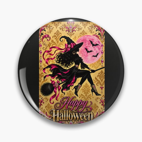 Item preview, Fashion Witch On A Broom - Happy Halloween designed and sold by DesignsByPrnces.