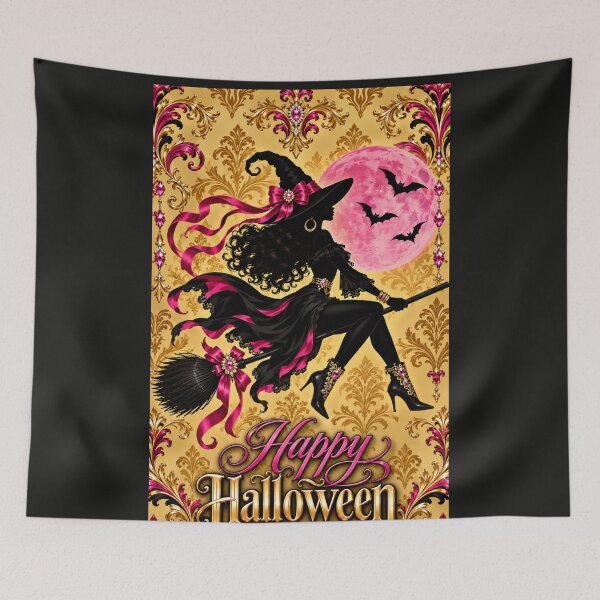 Item preview, Fashion Witch On A Broom - Happy Halloween designed and sold by DesignsByPrnces.
