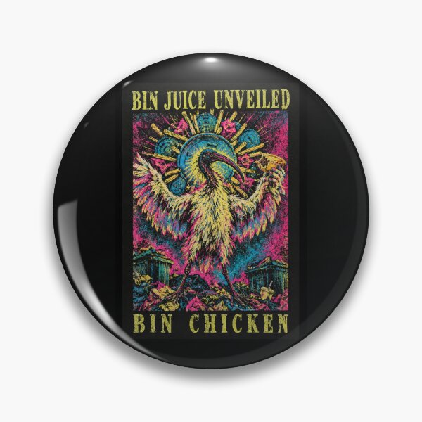 Item preview, Bin Chicken Australian White Ibis Trash Bird Psychedelic Neon Halo Funny Aussie Meme Art designed and sold by Yellowriversss.