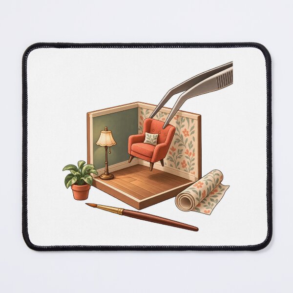 Item preview, Tiny Room Miniaturist Workshop Art designed and sold by Philippa Shop.
