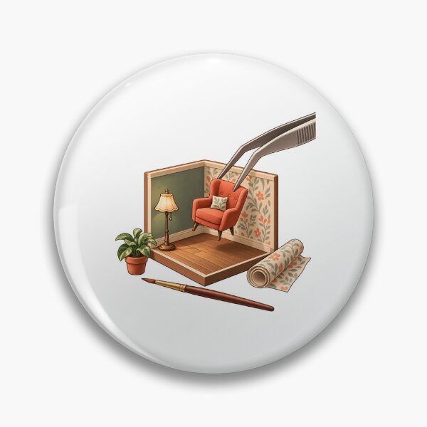 Item preview, Tiny Room Miniaturist Workshop Art designed and sold by Philippa Shop.