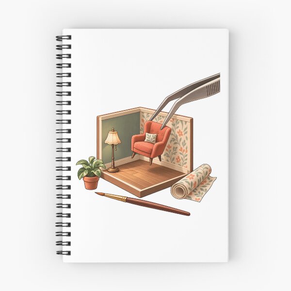 Item preview, Tiny Room Miniaturist Workshop Art designed and sold by Philippa Shop.