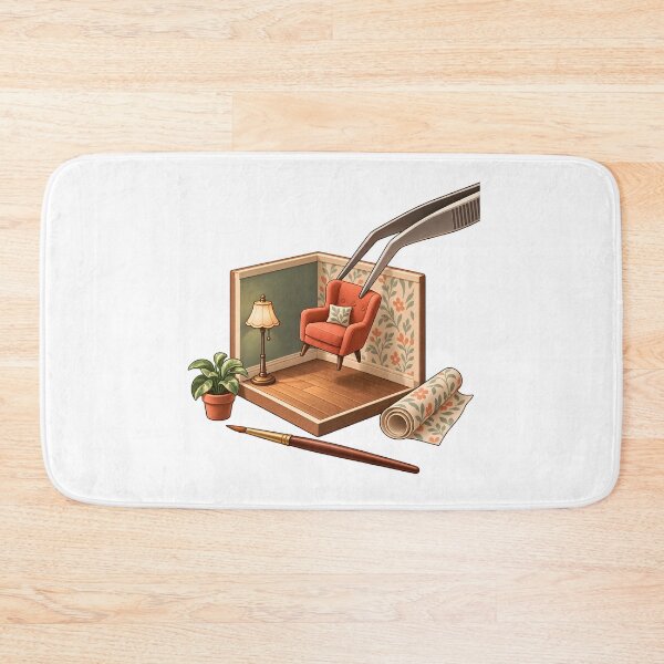Item preview, Tiny Room Miniaturist Workshop Art designed and sold by Philippa Shop.