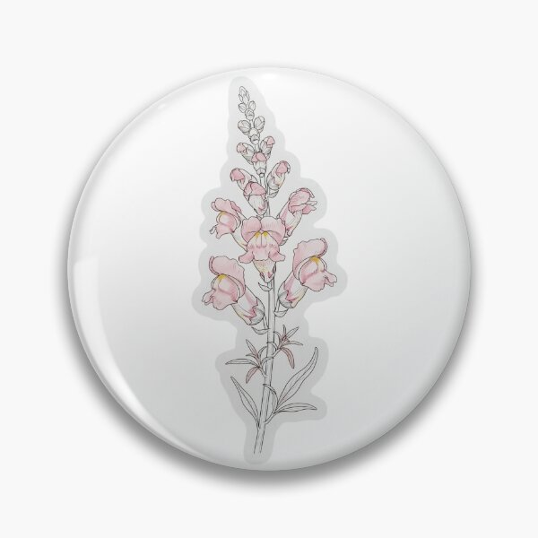 Item preview, Pink Snapdragon Sticker | Snapdragon Die Cut Sticker | Fine Line Botanical Decal | Cottagecore Flower Sticker designed and sold by FineLineBotanical .