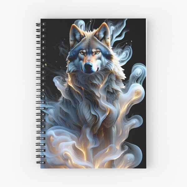 Item preview, Blue Gold Fluid Wolf designed and sold by AuraVisionLab.