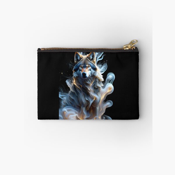 Item preview, Blue Gold Fluid Wolf designed and sold by AuraVisionLab.