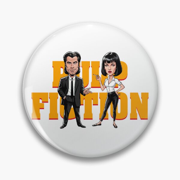Item preview, A funny caricature of Pulp Fiction designed and sold by vectorlove.