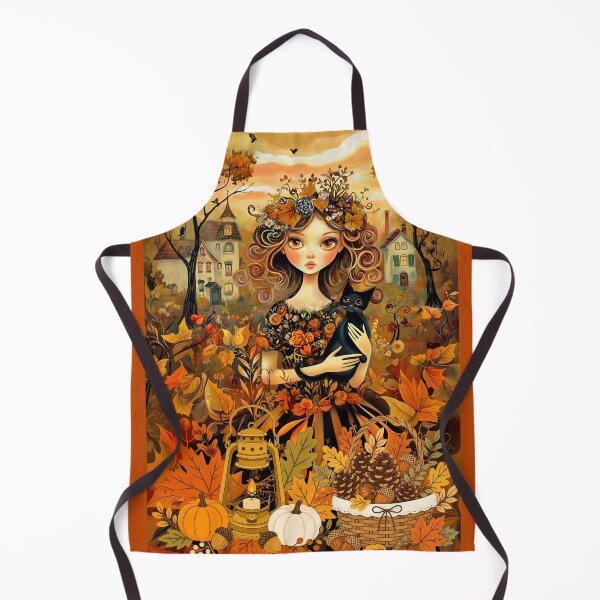 Item preview, GIRL WITH CAT IN AUTUMN designed and sold by Tammera.