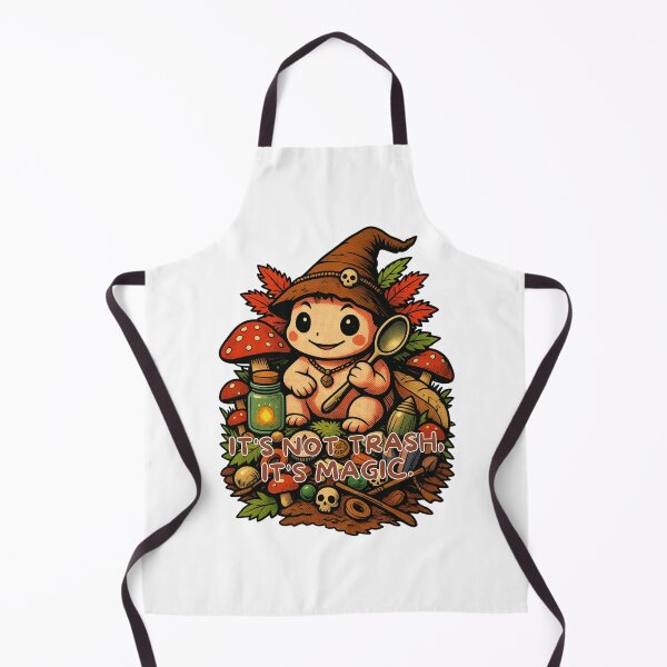 Item preview, Cute Baby Goblin Witch with Forest Treasures -Goblincore Forest Spirit and Magic Mushrooms designed and sold by OLYUS.