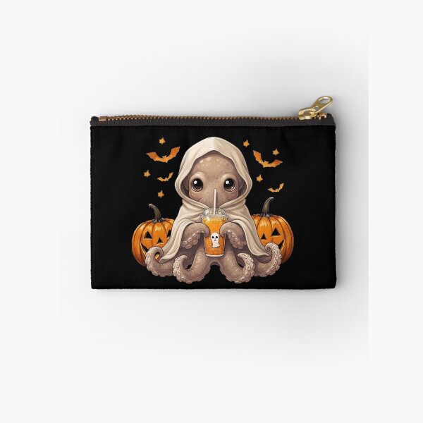 Item preview, Cute Halloween Octopus Witch – Spooky Pumpkin Moon designed and sold by Anime  ⭐⭐⭐⭐⭐.