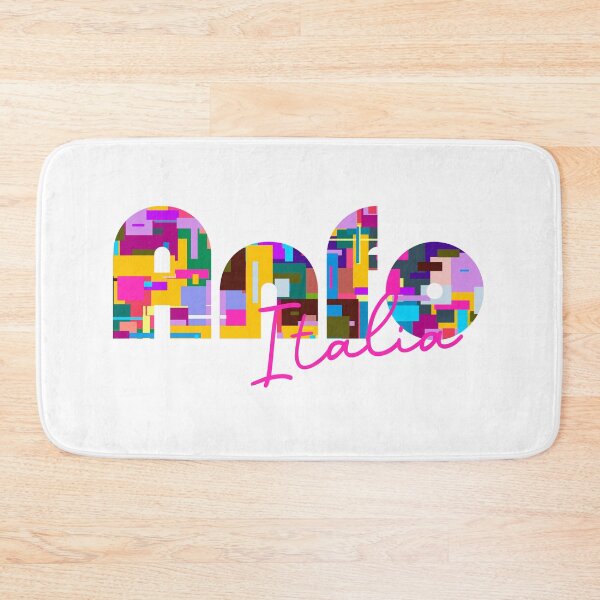 Item preview, Anfo, Brescia, Italy, Italia, colorful typography design for travellers designed and sold by Wanderful-roads.