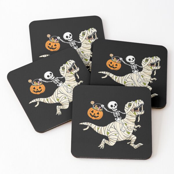 Item preview, Boys Halloween Skeleton Riding Dinosaur Mummy Trex Kids designed and sold by Nannythenimfa.
