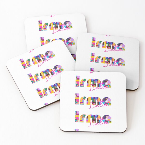 Item preview, Irma, Brescia, Italy, Italia, colorful typography design for travellers designed and sold by Wanderful-roads.