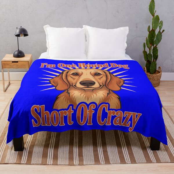Item preview, Hound Dog Pet Owner I ‘m One Hound Dog Short Of Crazy designed and sold by fantasticdesign.