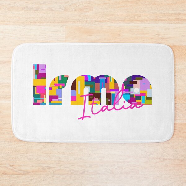 Item preview, Irma, Brescia, Italy, Italia, colorful typography design for travellers designed and sold by Wanderful-roads.