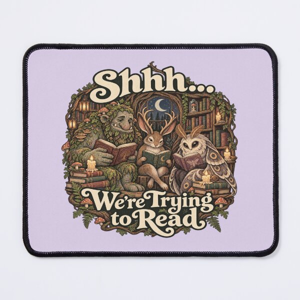 Item preview, Forest Cryptid Reading Club for Book Lovers designed and sold by POD DYNASTY | Original Print On Demand T-Shirt Graphics.