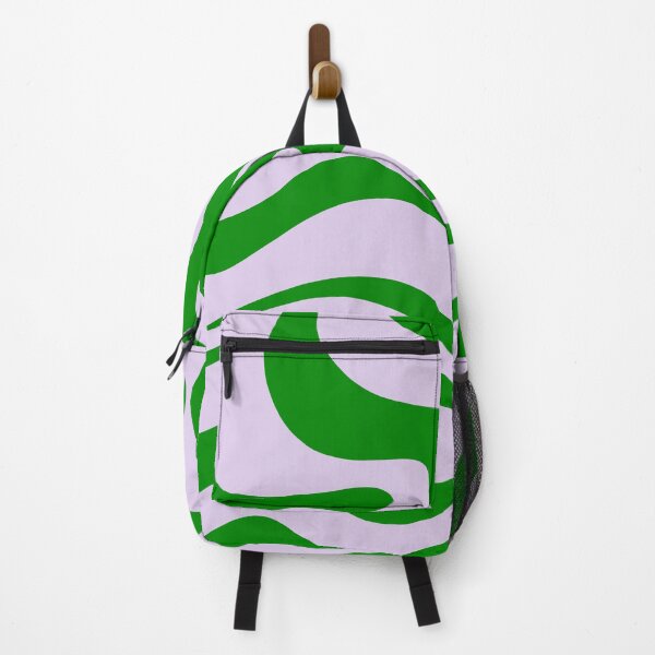 Item preview, Retro Modern Abstract Liquid Swirl in Light Lavender and Bright Green designed and sold by kierkegaard.
